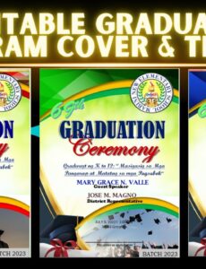 layout-graduation-program-cover-design-template