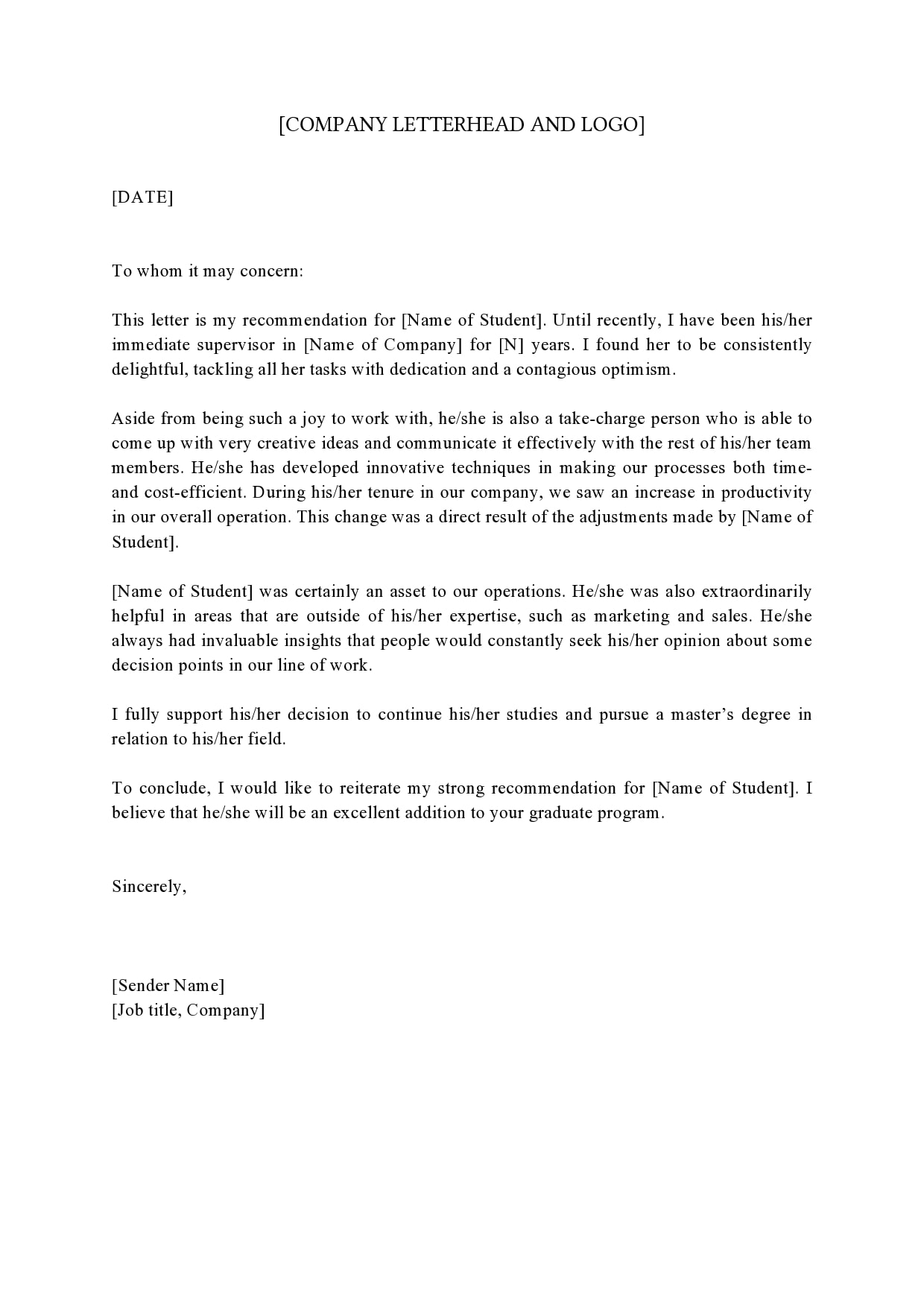 letter-of-recommendation-masters-program-template