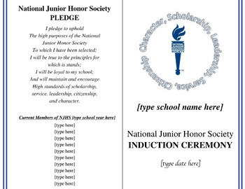 njhs-induction-ceremony-program-template