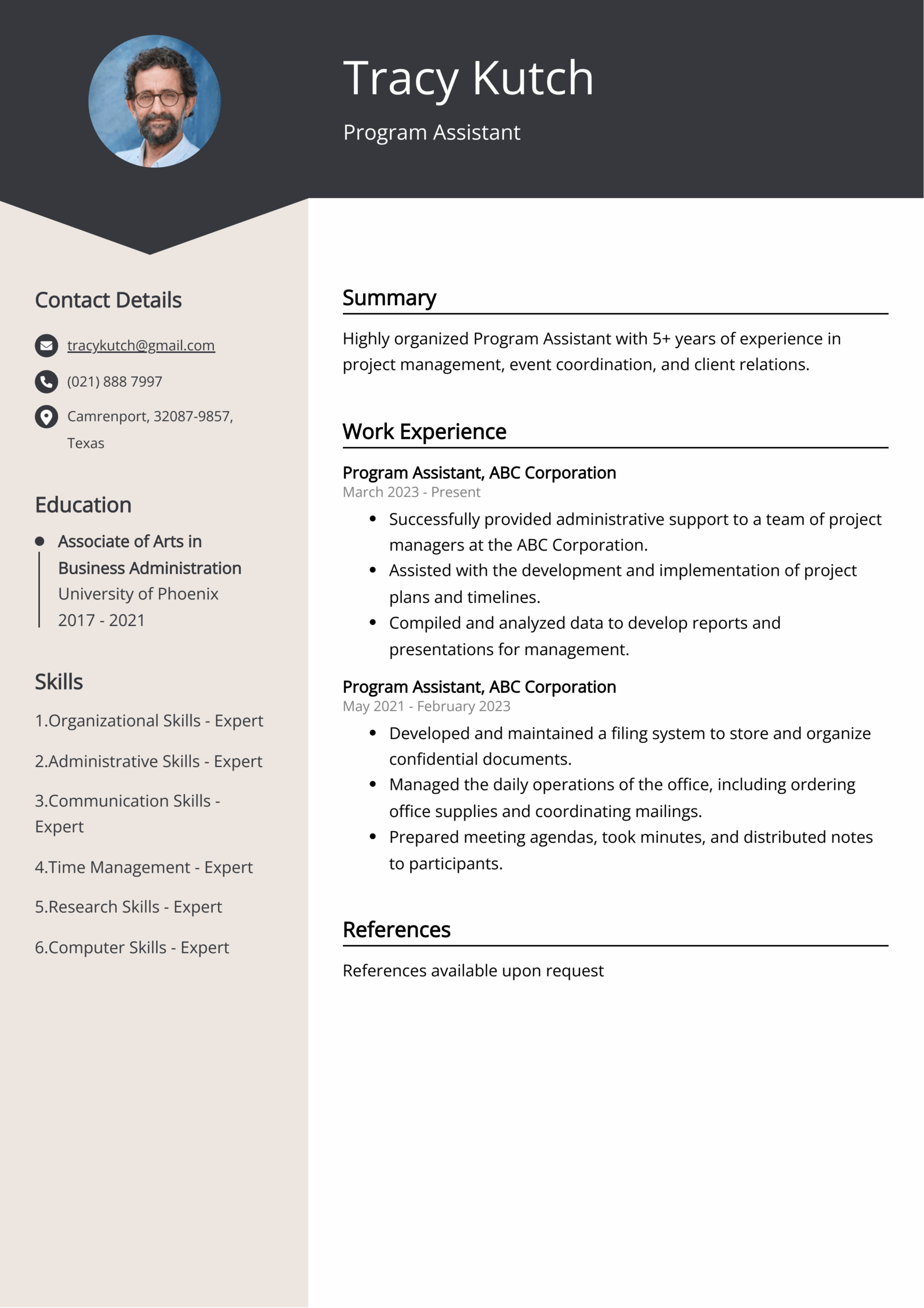program-assistant-job-description-template