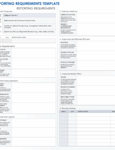 reporting-requirements-document-template