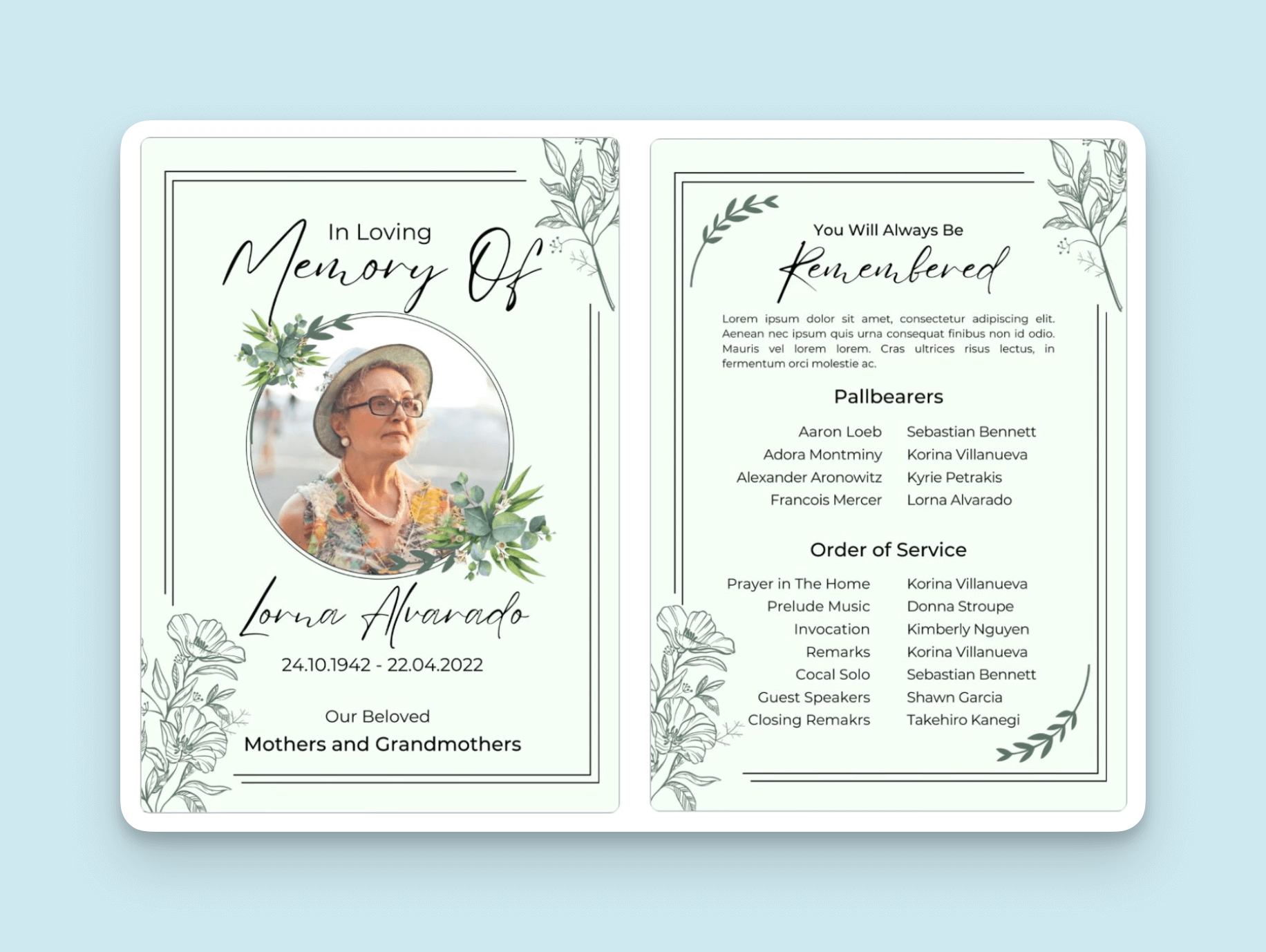 sample-memorial-service-program-template
