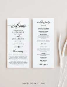 wedding-program-order-of-service-template