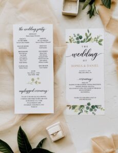 wedding-program-template-one-page