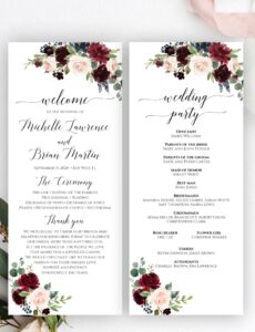 wedding-program-template-with-picture